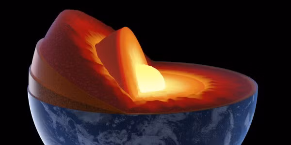 Trong đó, các tinh thể sắt trong lõi riêng biệt này sắp xếp theo hướng Đông Tây. Nguồn ảnh: Google.