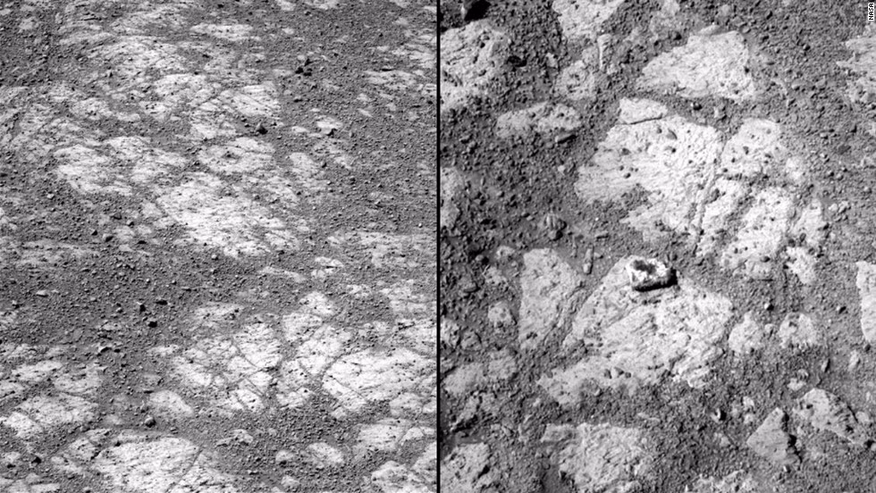 Trong lần phát hiện mới nhất, các nhà khoa học phát hiện, thu thập và phân tích nhiều mẫu đá trầm tích có ngay tại chân núi này. Nguồn ảnh: Space. 