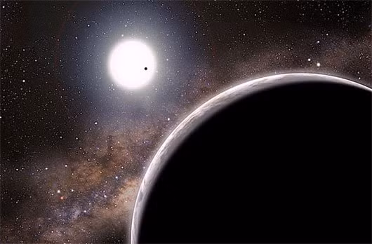 3. Hành tinh bóng ma thất thường Các nhà khoa học đã phát hiện ra một ngoại hành tinh có tên là Kepler-19 cách Trái Đất 650 năm ánh sáng có quỹ đạo quay quanh một ngôi sao rất giống Mặt Trời. Hành tinh này có quỹ đạo rất lạ kỳ, đôi lúc nó chuyển động nhanh lên và hoàn thành quỹ đạo 9 ngày của mình nhanh hơn 5 phút, và đôi lúc lại chậm hơn 5 phút. Nguồn ảnh: Google.