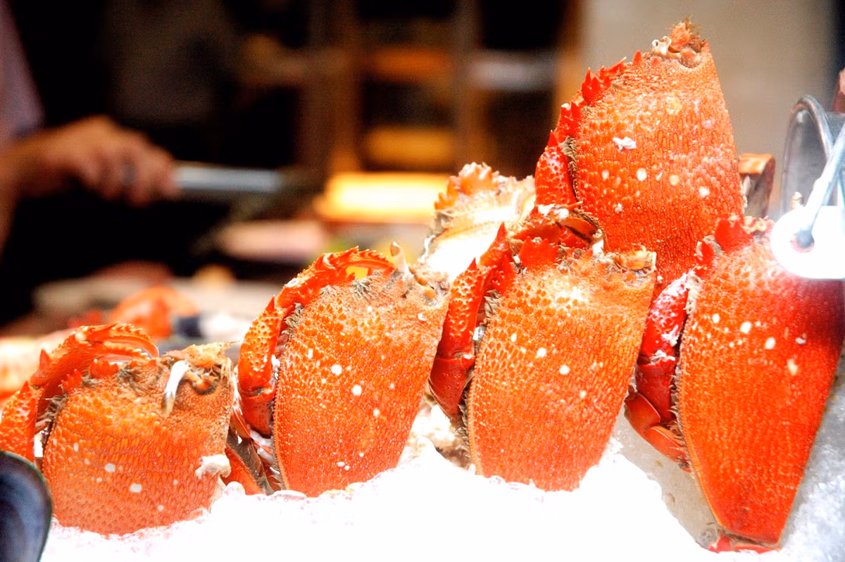 Cua huỳnh đế có thể được chế biến nhiều cách như hấp, rang muối, rang me hoặc nấu cháo. (Nguồn Haisantuoisachbienhoa)