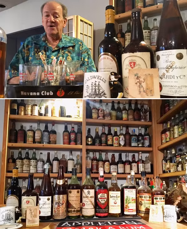  Bộ sưu tập rượu rum lớn nhất thế giới Trong hơn bốn thập kỷ qua, ông Steve Remsberg đã sưu tập hơn 1.000 chai rượu rum các loại và bày biện nó trong ngôi nhà của mình. Phần lớn các chai rượu còn mới nguyên, chưa khui nắp. Với những chai đã mở rồi, ông dùng để mời khách quý. (Nguồn Oddee) 