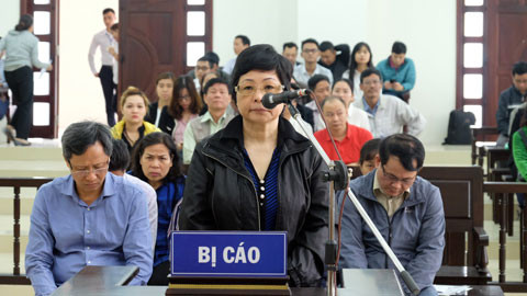 Bị cáo Châu Thị Thu Nga tại phiên tòa phúc thẩm