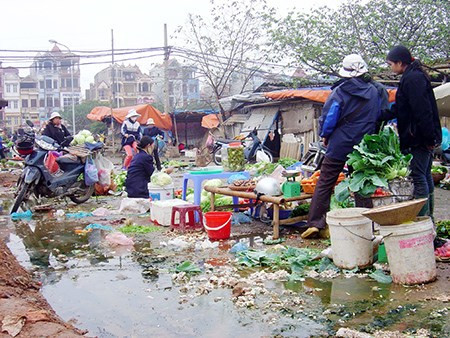 Nhiều khu chợ tại Hà Nội đang trở thành nỗi ám ảnh của người dân. (Ảnh TL)