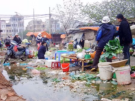 Nhiều khu chợ tại Hà Nội đang trở thành nỗi ám ảnh của người dân. (Ảnh TL)