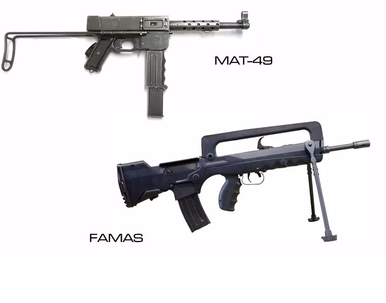 Súng trải qua thời kỳ “thai nghén” khá dài, các nhà thiết kế của Pháp gặp khá nhiều khó khăn trong việc theo đuổi thiết kế súng theo kiểu “bullpup”. Quá trình phát triển kéo dài từ năm 1952 cho đến cuối năm 1978, loại súng này mới được chấp nhận vào trang bị thay cho khẩu MAT-49. Với thời gian phát triển này FAMAS xứng đáng nhận danh hiệu là súng trường tiến công có thời gian phát triển lâu nhất thế giới.
