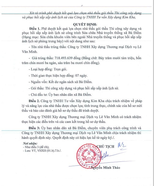 Cty Lê Văn Minh 1 tháng trúng 9 gói xây lắp tại Hóc Môn, TPHCM - Hình 3 Cty Le Van Minh 1 thang trung 9 goi xay lap tai Hoc Mon, TPHCM-Hinh-3