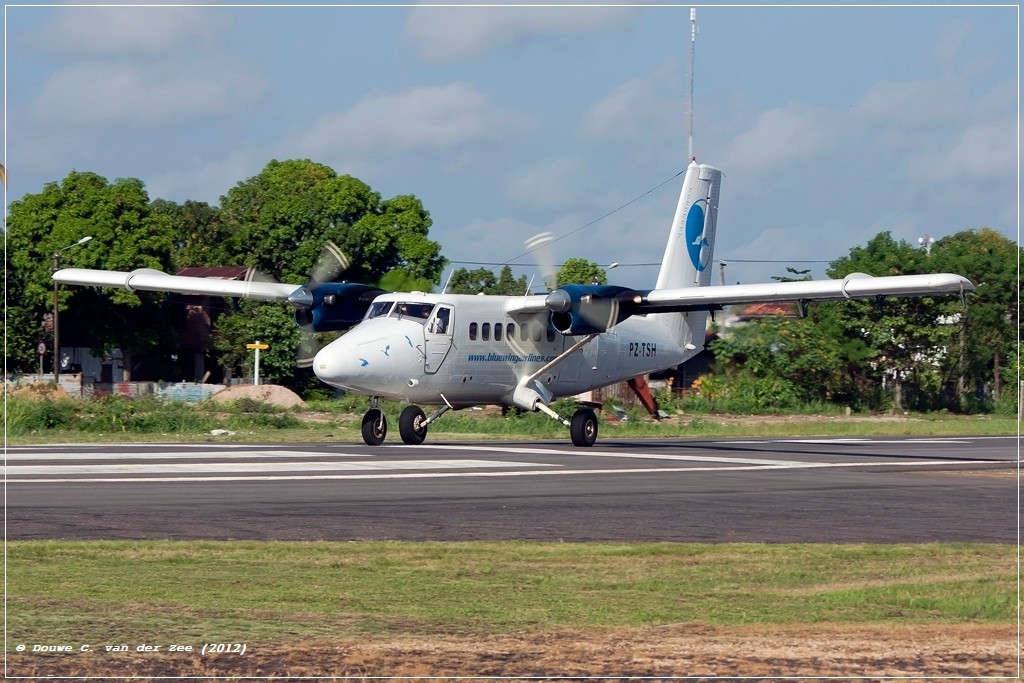 Hãng hàng không Blue Wing Airlines của Cộng hòa Suriname, bắt đầu hoạt động từ tháng 1/2002. Ảnh: Bluewingairlines.