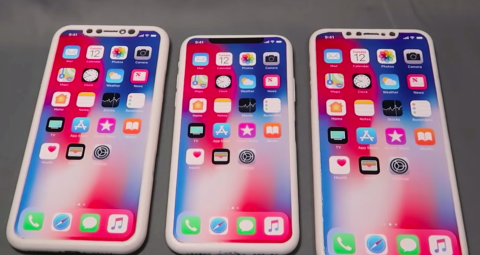 Theo nguồn tin rò rỉ, Apple sẽ trình làng cùng lúc 3 mẫu iPhone thế hệ mới với tên gọi là iPhone Xs, iPhone Xs Max và iPhone Xc. Ảnh: Thesun.