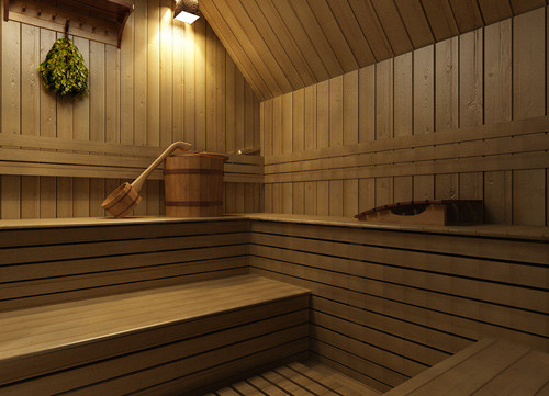 Phòng xông hơi hiện đại.