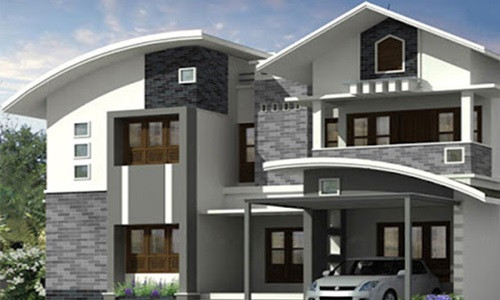 Gạch ốp giả cổ với phong cách đầy cổ điển cũng được lựa chọn rất nhiều cho kiểu nhà biệt thự. Ảnh: Bighouse.