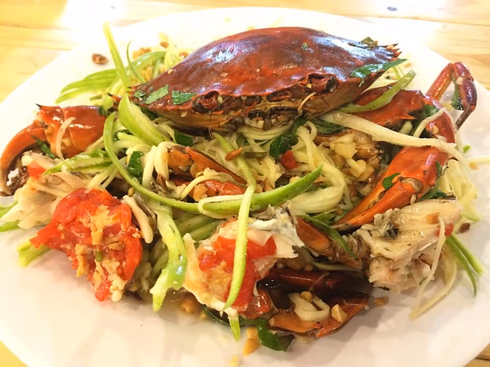 Cua gạch son thích hợp để chế biến các món hấp bia sả, rang me, rang muối hoặc sốt bơ. Ảnh: FB Oc To Binh Ba.