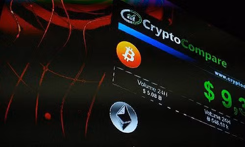 Giá tiền ảo đang chịu áp lực giảm từ việc Google cấm quảng cáo - Ảnh: Bloomberg/CNBC.