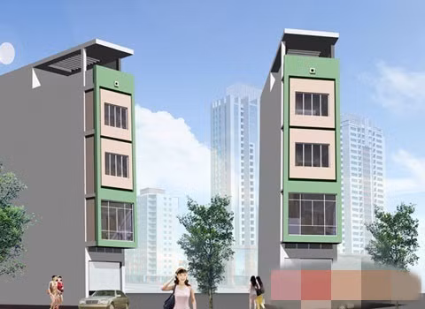 Kiến trúc nhà phố hiện đại, tầm nhìn thoáng đãng, phù hợp với môi trường xung quanh. Ảnh: 2nhadep.