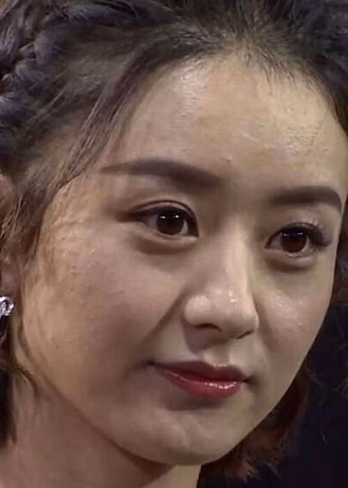 Triệu Lệ Dĩnh mất điểm vì làn da sần sùi khi chụp ở cự li gần.