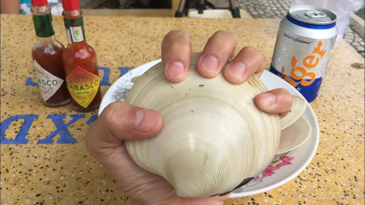 Hai mảnh vỏ khá nặng và chắc. Ảnh: Youtube.