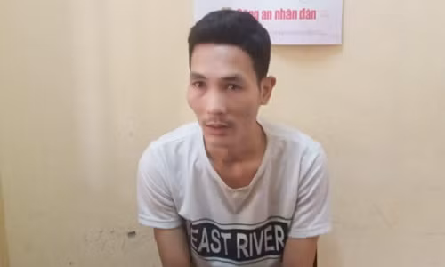 Đối tượng Vũ Văn Duy tại cơ quan điều tra.