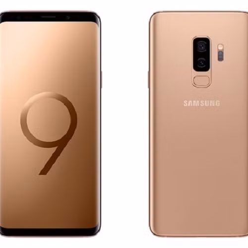 Tùy chọn màu vàng bình minh của Galaxy S9.