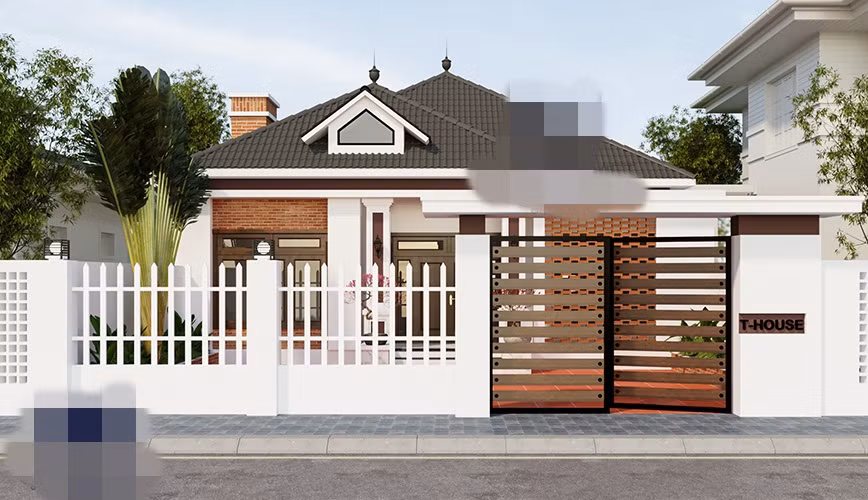 Kiến trúc ngoại thất thiết kế mới lạ, vừa hiện đại vừa sang trọng. Ảnh: Arcviet.