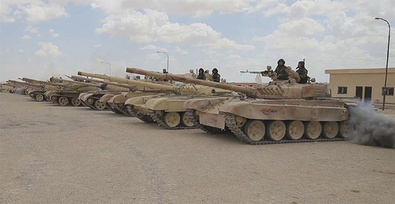 Xe tăng được phiến quân Syria giao nộp.