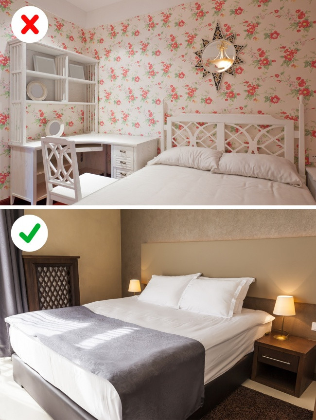 Sử dụng một hình nền cho toàn bộ phòng là đi ngược với xu thế thời đại. Các nhà thiết kế khuyên bạn nên trang trí mỗi bức tường một màu khác.