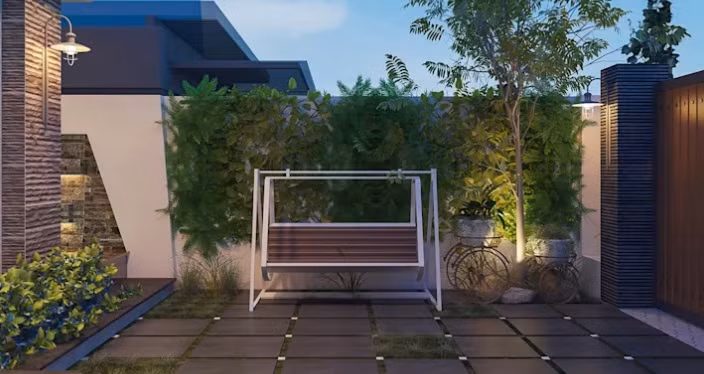 Không gian xanh đáng ngưỡng mộ của ngôi biệt thự vườn. Nguồn ảnh: Italicdecor.