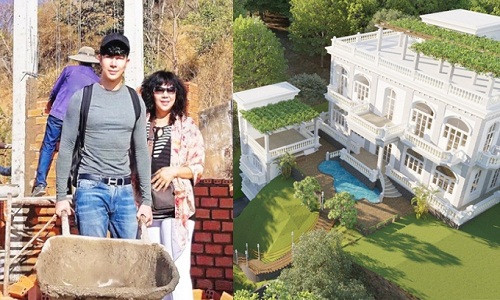 Không chỉ đam mê nghệ thuật, Nathan Lee còn rất nhạy bén trong công việc kinh doanh. Hiện tại, Nathan Lee cùng với mẹ đang tập trung xây tòa biệt thự tại thành phố biển Vũng Tàu. Ảnh: Mtvwe.