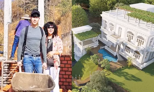 Không chỉ đam mê nghệ thuật, Nathan Lee còn rất nhạy bén trong công việc kinh doanh. Hiện tại, Nathan Lee cùng với mẹ đang tập trung xây tòa biệt thự tại thành phố biển Vũng Tàu. Ảnh: Mtvwe.