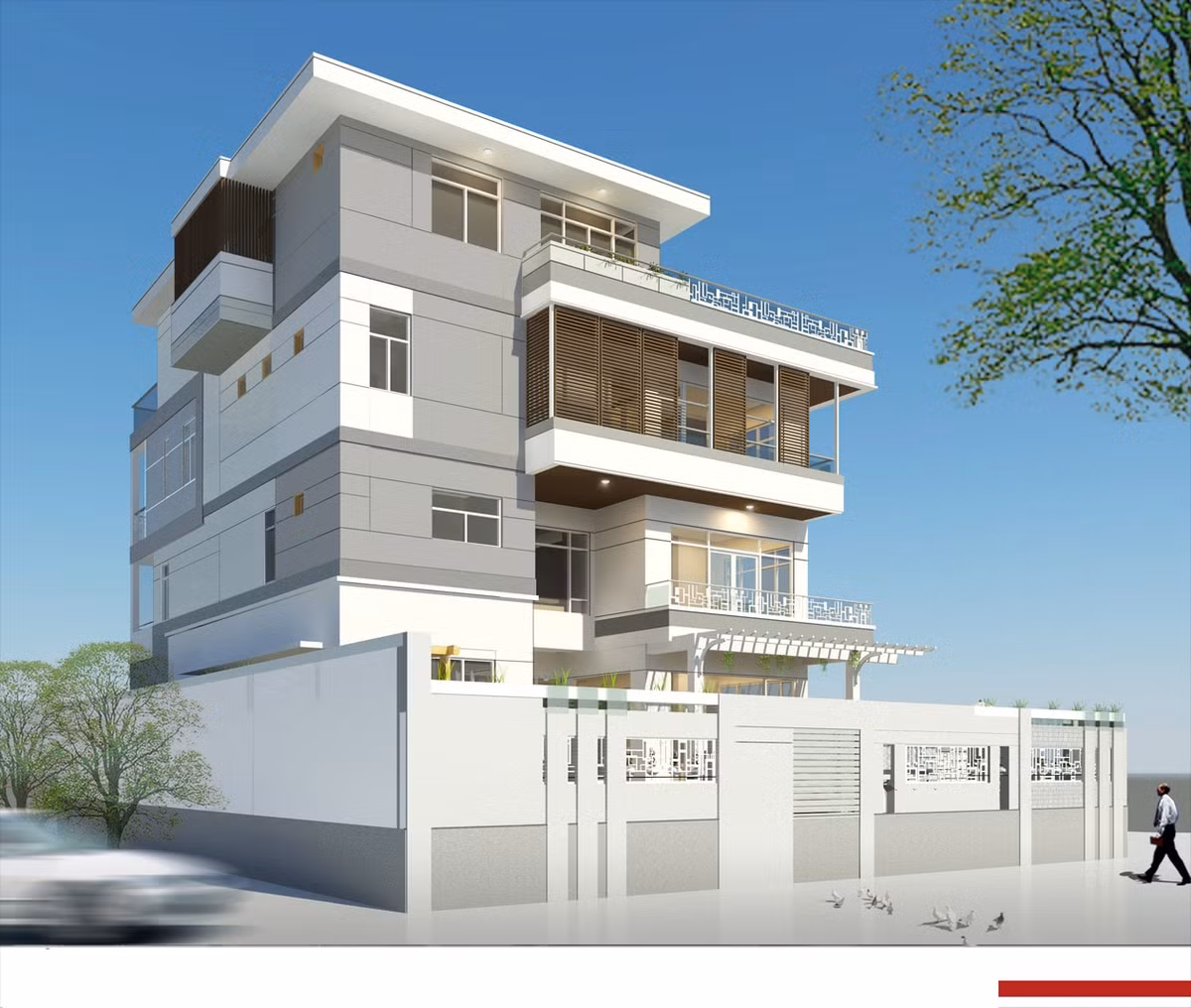 Thiết kế sang trọng và tinh tế. Ảnh: Kientrucadong.