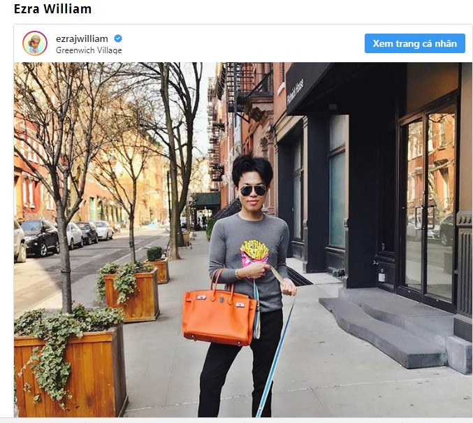 Con trai một ông trùm bất động sản ở Indonesia sở hữu bộ sưu tập túi xách, giày trị giá 740.000 USD. Anh chành học thời trang ở New York và có một ngôi nhà 4 tầng ở đó. Ảnh: Instagram.