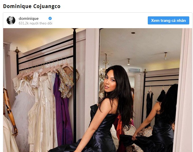 Con gái người giàu nhất Philippines (Tony Boy Cojuangco) thường xuyên khoe những bộ thời trang cao cấp trên trang cá nhân. Ảnh: Alvinology.