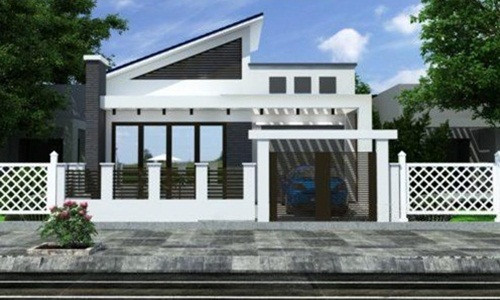 Mặt tiền của ngôi nhà thiết kế không quá cầu kỳ nhưng vẫn tạo sự độc đáo bởi thể hiện được nét đẹp truyền thống của Việt Nam. Ảnh: Vtkong.