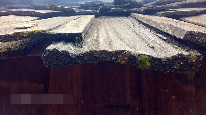 Mái nhà cũng làm bằng loại gỗ vô cùng quý hiếm này. Ảnh: Dân Việt.