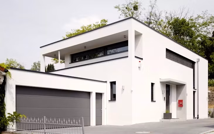 Đen – trắng là hai gam màu tượng trưng cho phong cách tối giản. Ảnh: Homify.