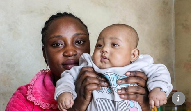 Cặp đôi làm lễ cưới năm ngoái và có với nhau bé Daniel 4 tháng tuổi.