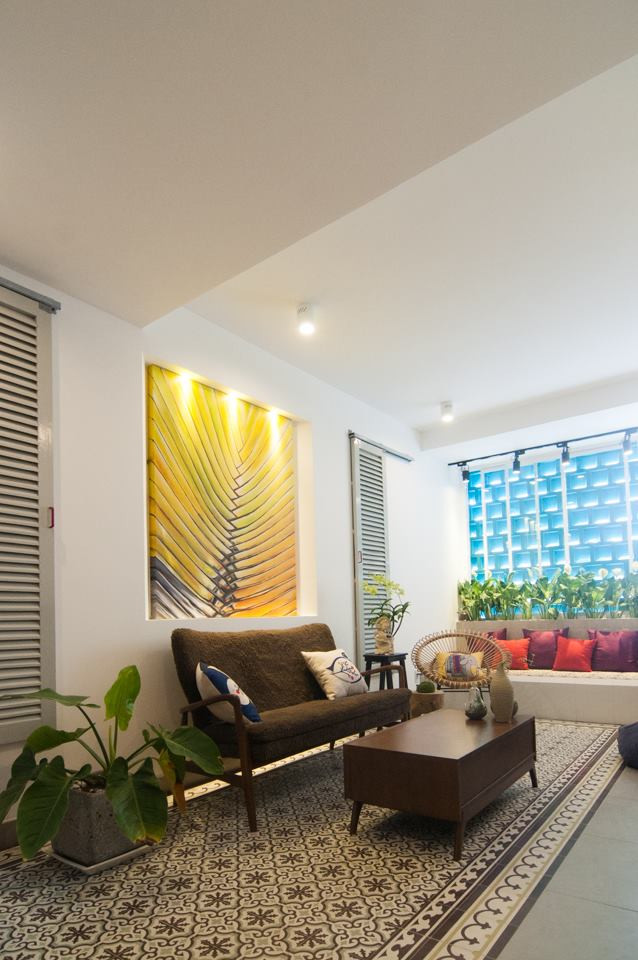 Gạch bông được sử dụng để lát sàn, tạo vẻ đẹp rất riêng.