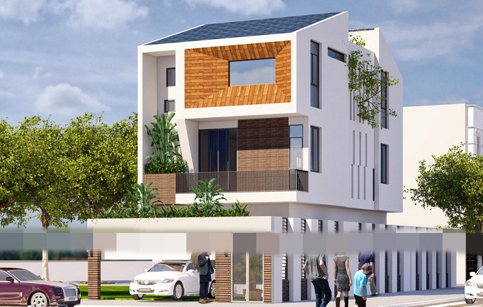 Biệt thự 3 tầng với màu sắc phong phú được dự đoán sẽ chiếm lĩnh thị trường năm 2019. Ảnh: Housevn.