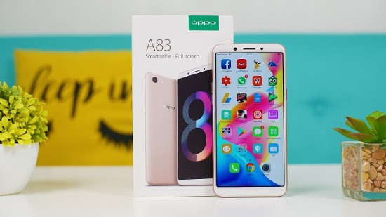 Không giống như các đối thủ ở trên, Oppo A83 sở hữu màn hình IPS LCD kích thước 5,7 inch nhưng độ phân giải thấp hơn với HD+ (720 x 1440 pixel), tuy nhiên vẫn sử dụng tỷ lệ 18:9 với viền màn hình mỏng.