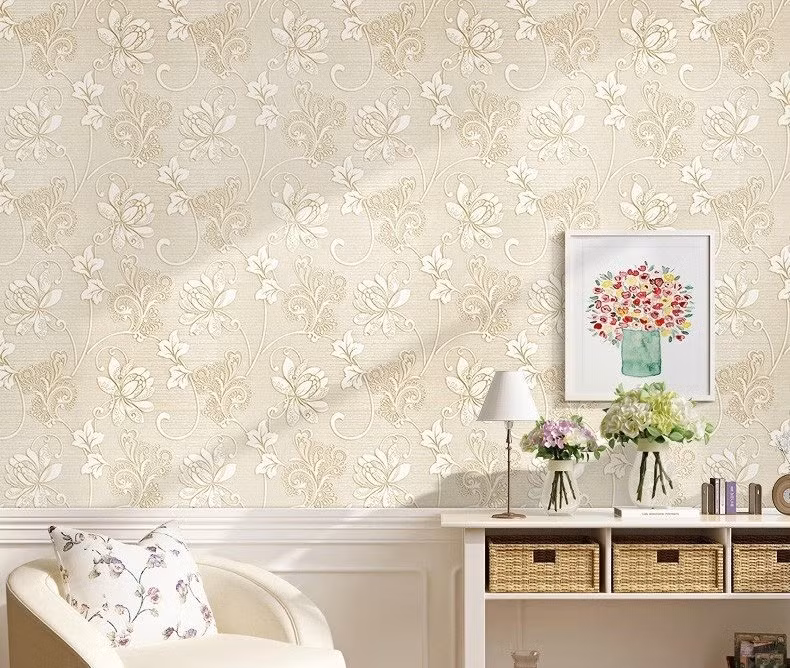 2019 cũng sẽ chứng kiến sự lên ngôi của các loại giấy dán tường với hoa văn tinh tế hơn, đặc biệt là có lớp bảo vệ chống thấm, chống ẩm mốc. Ảnh: Bindo.