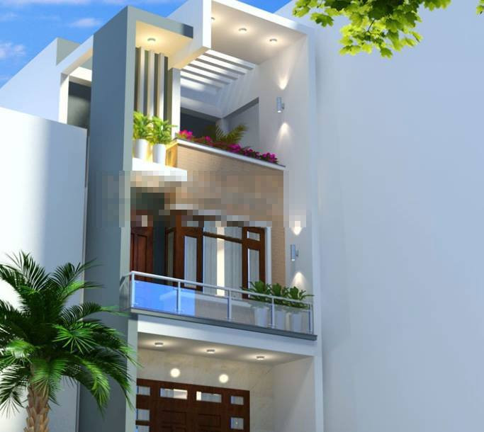 Công trình đẹp ấn tượng nhờ cách sắp xếp hình khối không gian đơn giản nhưng có tính chuyển động. Việc kết hợp các yếu tố đối lập cũng tạo một ngoại hình kiến trúc không nhàm chán. Ảnh: Maunhadepmoi.