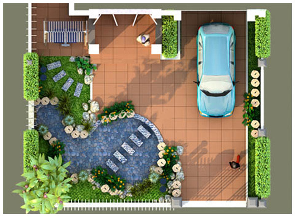 Không lên kế hoạch trước: Không có kế hoạch cụ thể khi thiết kế sân vườn là sai lầm thường gặp của không ít gia đình. Bạn đào xới cả khu vườn mà không xem xét kỹ sẽ làm cho khu vườn trở nên lộn xộn. Ảnh: Saigonhoa.