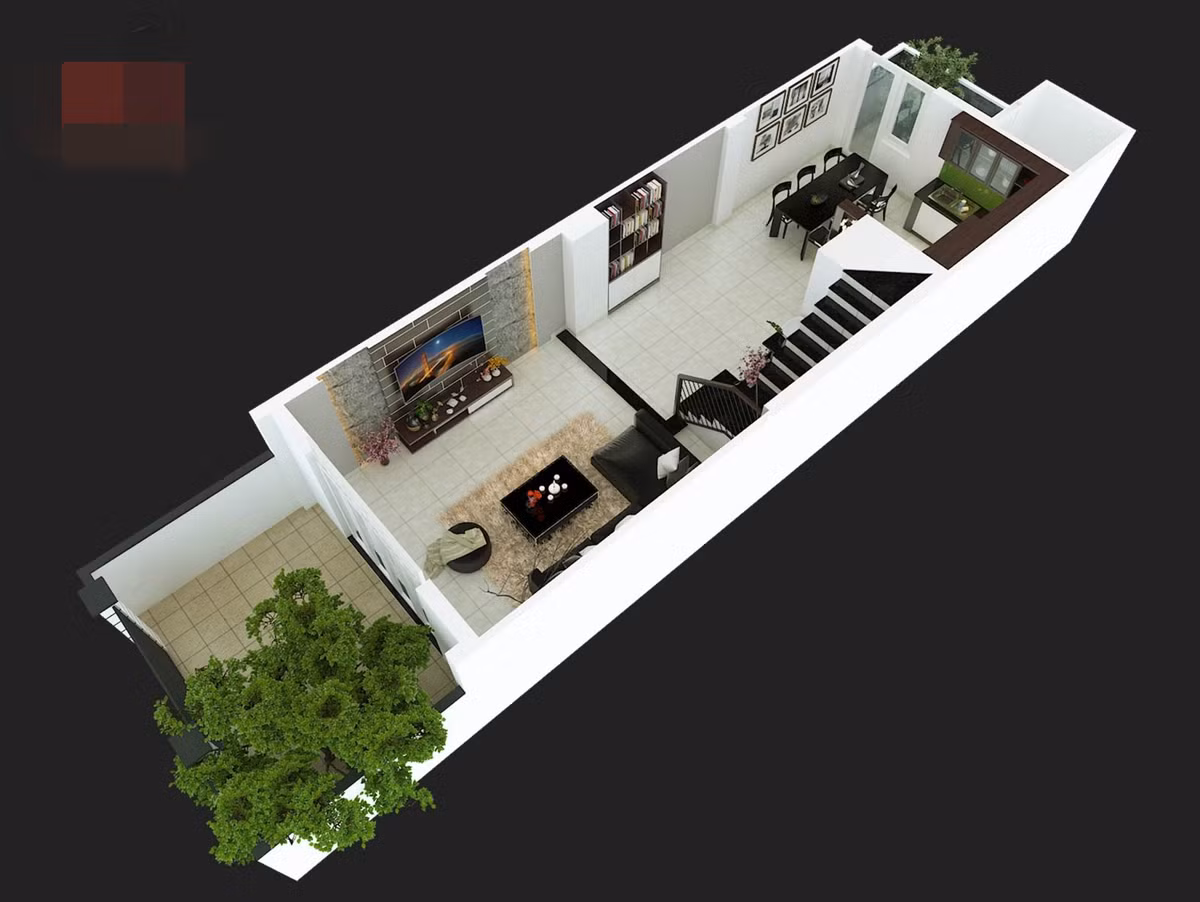 Mỗi căn nhà kết cấu 2 tầng có tổng diện tích xây dựng từ 120 - 140 m2.