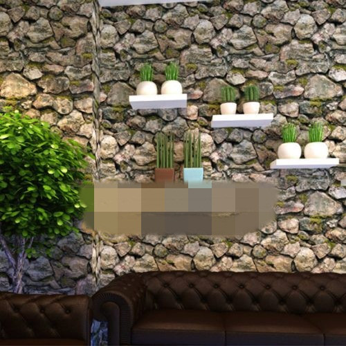 Công nghệ in 3D mang đến những vách đá rêu phong như thật. Ảnh: Tranhgiaydantuong3d.