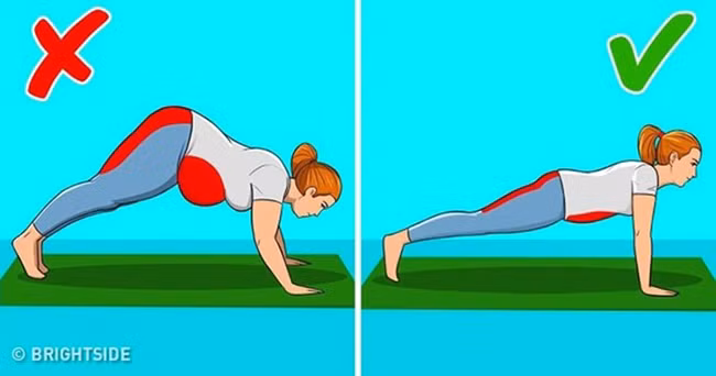 Ngăn ngừa đau lưng – Plank: Thực hiện bài tập này trong 90 giây, 3 lần một tuần là một cách tuyệt vời để ngăn ngừa đau lưng. Plank là bài tập được xem là tốt nhất cho bụng vì nó hoạt động trên các cơ cốt lõi như cơ bụng thẳng và cơ sườn ngang. Các bài tập này sẽ giúp làm săn và hình thành các cơ bắp quanh dạ dày bằng cách làm cho chúng dài ra và săn chắc.
