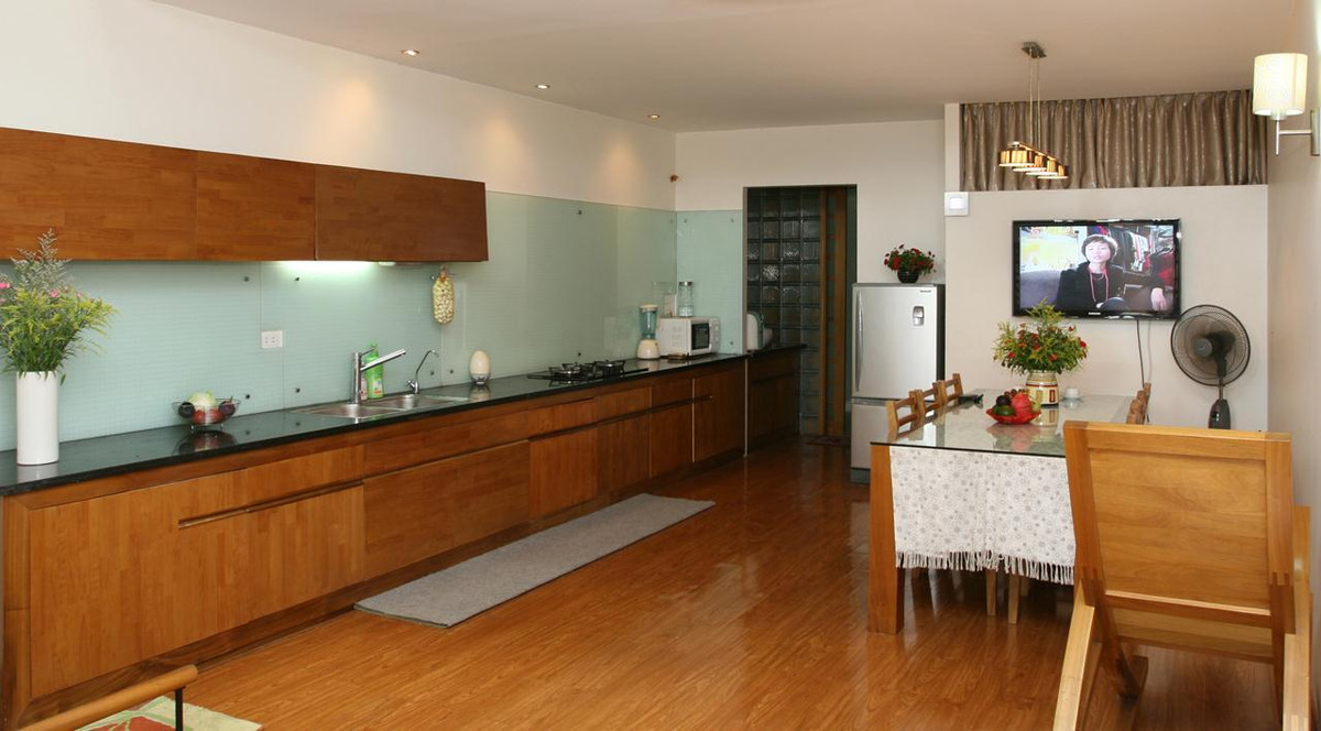 Nhà bếp rộng rãi.