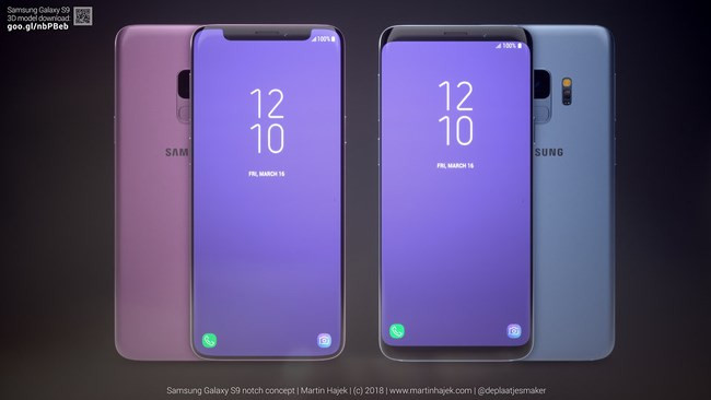 Thiết kế này sẽ giúp Galaxy S9 tăng tỷ lệ màn hình mà vẫn giữ nguyên kích cỡ của máy. Dù bạn có thích hay không thì đây là một ý tưởng có tính khả thi cao. Nguồn: Martin Hajek Thiết kế này sẽ giúp Galaxy S9 tăng tỷ lệ màn hình mà vẫn giữ nguyên kích cỡ của máy. Dù bạn có thích hay không thì đây là một ý tưởng có tính khả thi cao. Nguồn: Martin Hajek