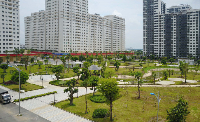 Khu công viên cũng đã được xây dựng hoàn thiện.