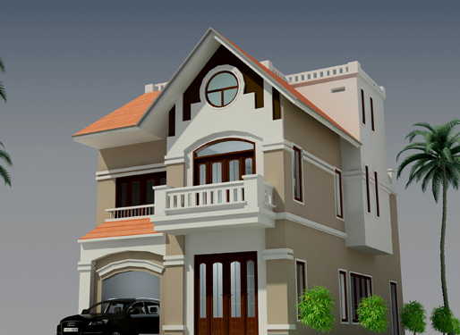  Nhà 2 tầng dáng chữ L kết hợp sân vườn, cây cảnh, hoa lá tạo thành không gian sống hoàn hảo. Ảnh: 10nhadep.