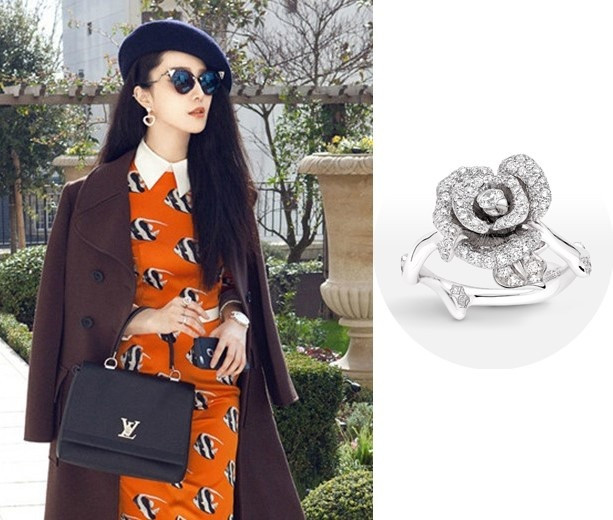 Phạm Băng Băng có hẳn một bộ sưu tập trang sức đắt tiền cho mỗi lần dự sự kiện. Ảnh: Internet.