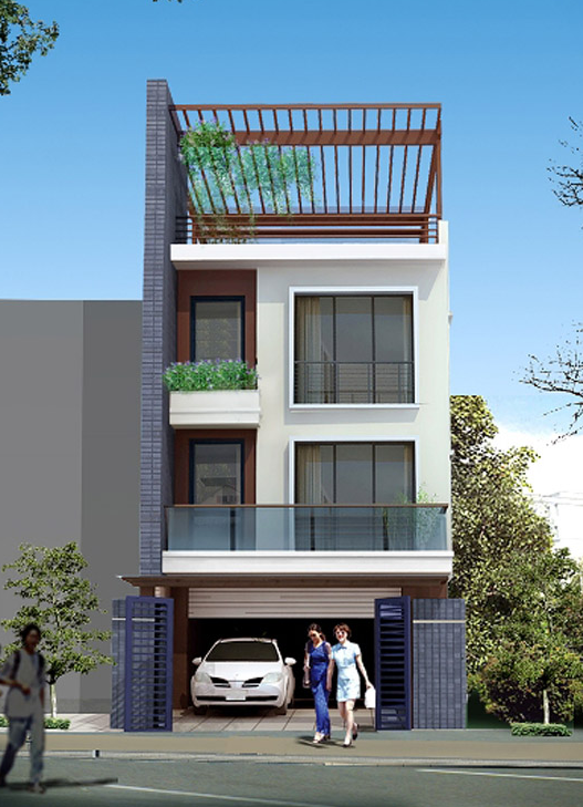 Mảng xanh giúp không gian nhà thêm mát mẻ. Ảnh: Xaynhapho.