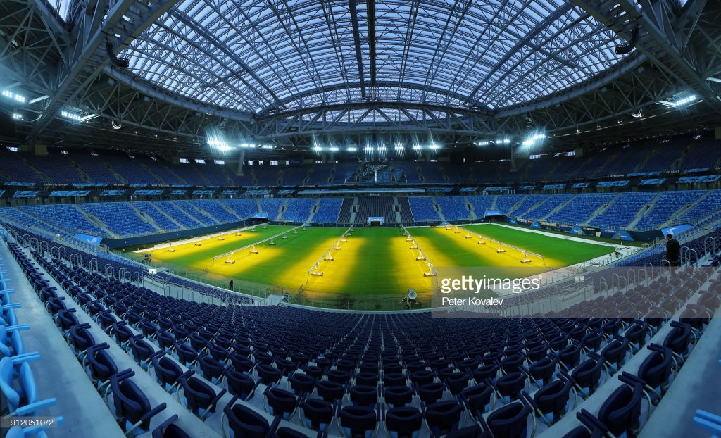 Sân vận động này là tiền thân của sân vận động Krestovsky trước đó với sức chứa 67.000 cổ động viên. Ảnh: Getty Images.